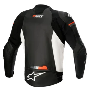 ALPINESTARS GP FORCE LEATHER JACKET BLACK, RED FLUO