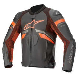 ALPINESTARS GP PLUS R V3 RIDEKNIT LEATHER JACKET BLACK, RED