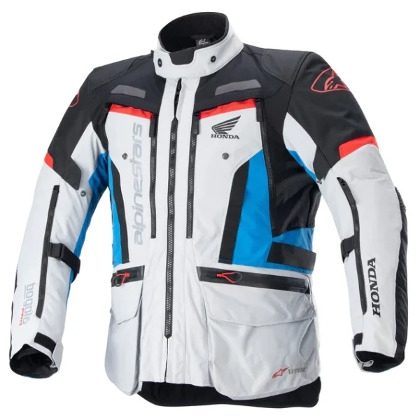 ALPINESTARS HONDA BOGOTA PRO DRYSTAR JACKET ICE GREY, BLUE