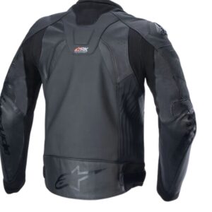 ALPINESTARS GP PLUS R V4 RIDEKNIT LEATHER JACKET BLACK