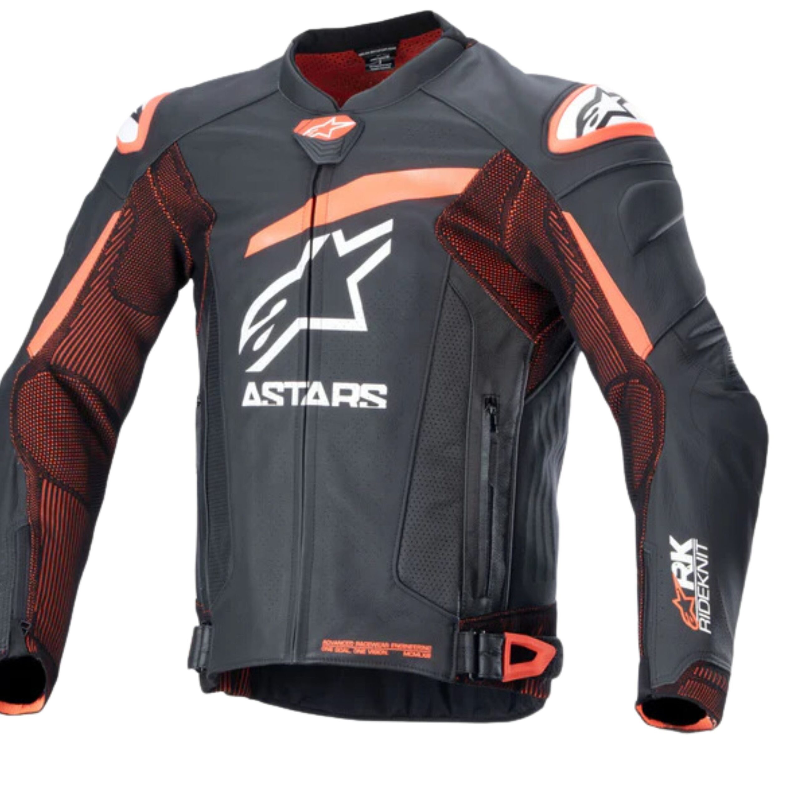 ALPINESTARS GP PLUS R V4 RIDEKNIT LEATHER JACKET BLACK, RED