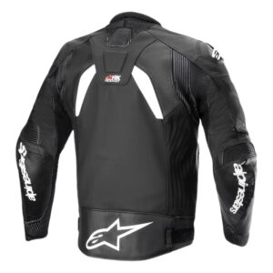 ALPINESTARS GP PLUS R V4 RIDEKNIT LEATHER JACKET BLACK, WHITE