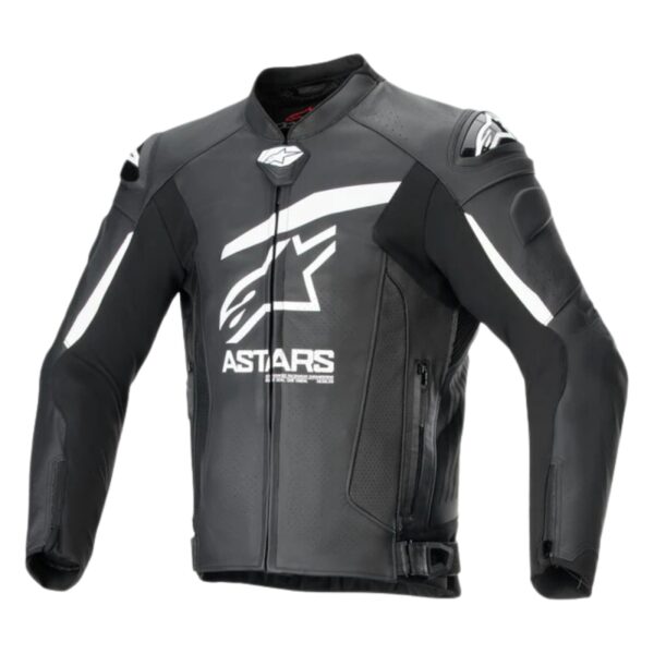 ALPINESTARS GP PLUS R V4 AIRFLOW LEATHER JACKET BLACK, WHITE