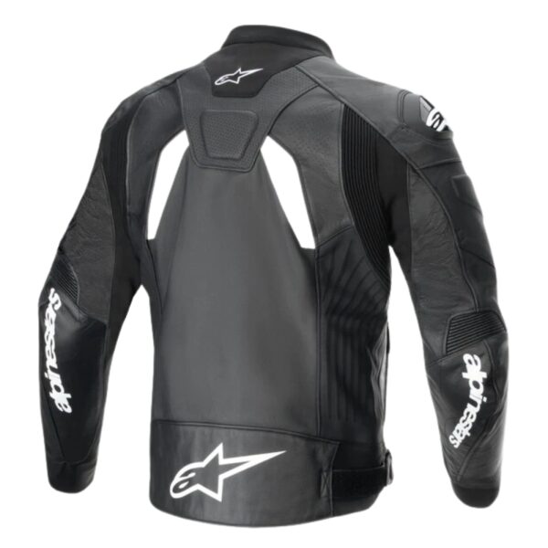 ALPINESTARS GP PLUS R V4 AIRFLOW LEATHER JACKET BLACK, WHITE - Image 2