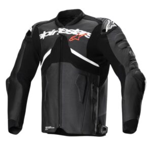 ALPINESTARS ATEM V5 LEATHER JACKET BLACK, WHITE