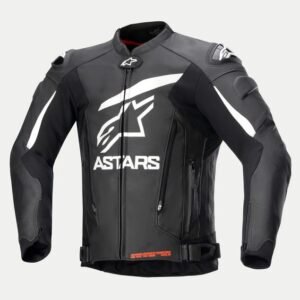 ALPINESTARS GP PLUS V4 LEATHER JACKET BLACK, WHITE