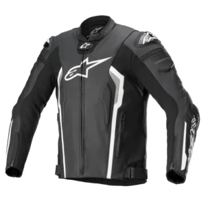 ALPINESTARS MISSILE V2 LEATHER JACKET BLACK, WHITE