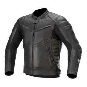 ALPINESTARS X DIESEL AS-DSL SHIRO LEATHER JACKET BLACK