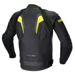 ALPINESTARS GP PLUS R V3 RIDEKNIT LEATHER JACKET BLACK, YELLOW