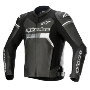 ALPINESTARS GP FORCE AIRFLOW LEATHER JACKET BLACK, WHITE