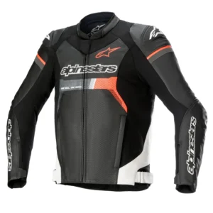 ALPINESTARS GP FORCE AIRFLOW LEATHER JACKET BLACK, RED