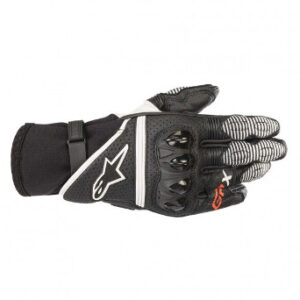 ALPINESTARS GP X V2 LEATHER MOTORCYCLE GLOVES – BLACK / WHITE