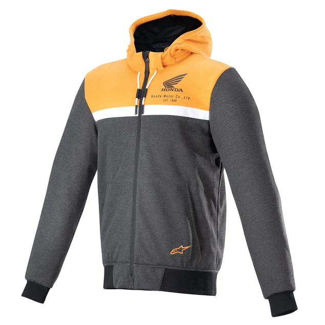 ALPINESTARS HONDA CHROME STREET HOODIE BLACK, YELLOW