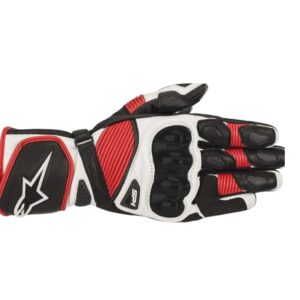 ALPINESTARS SP-1 V2 MOTORCYCLE MOTORBIKE SPORTS TOURING GLOVES BLACK WHITE RED