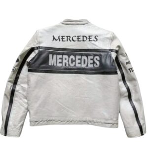 MERCEDES BENZ RACING LEATHER JACKET RARE STREETWEAR