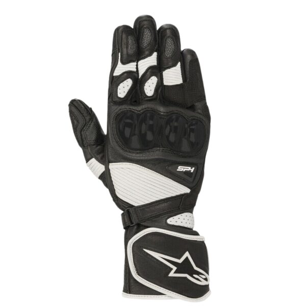 ALPINESTARS SP-1 V2 MOTORCYCLE MOTORBIKE SPORTS TOURING GLOVES BLACK & WHITE