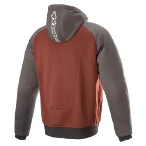 ALPINESTARS CHROME SPORT HOODIE TAR GREY, BURGUNDY