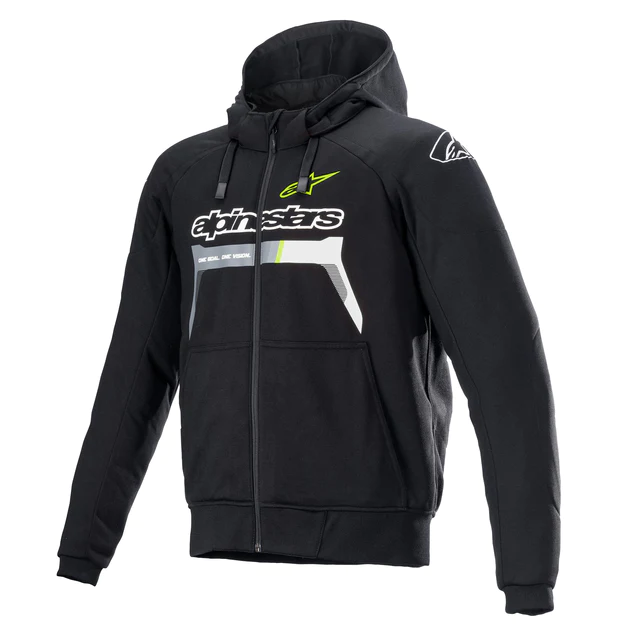 ALPINESTARS CHROME IGNITION HOODIE BLACK, WHITE