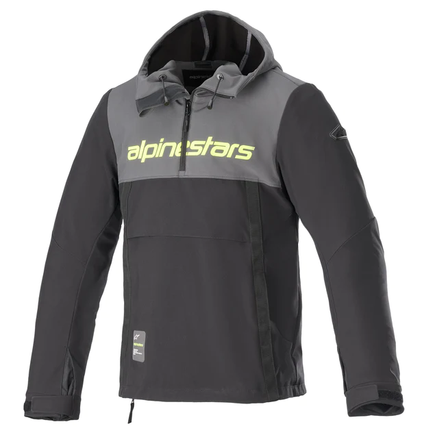 ALPINESTARS SHERPA HOODIE TAR GREY, YELLOW