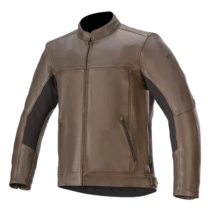 ALPINESTARS TOPANGA LEATHER JACKET BROWN
