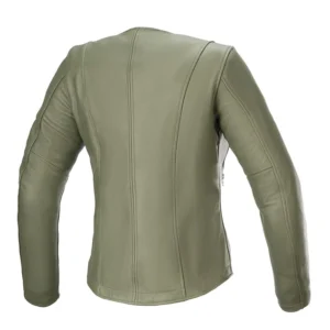 ALPINESTARS WOMEN’S ALICE LEATHER JACKET MILITARY GREEN