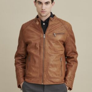 Caleb Quilted Leather Jacket