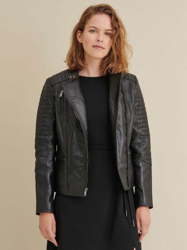 Hadley Quilted Leather Jacket - Image 4