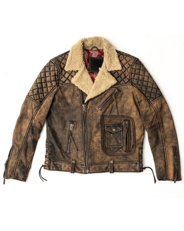 Vintage Brown Cowboy Leather Jacket - Image 23