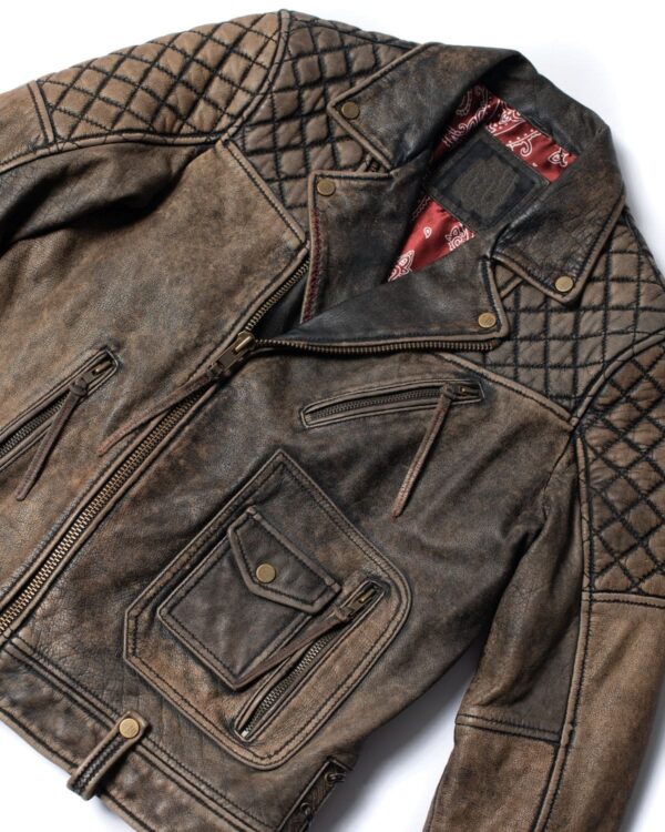 Vintage Brown Cowboy Leather Jacket - Image 22