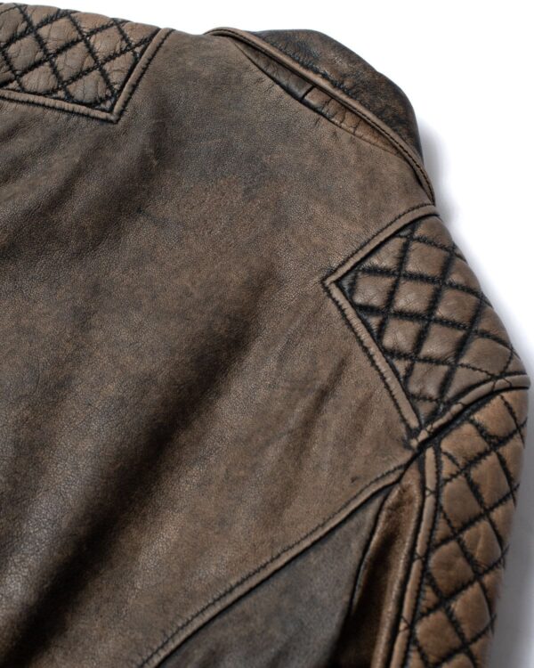 Vintage Brown Cowboy Leather Jacket - Image 3