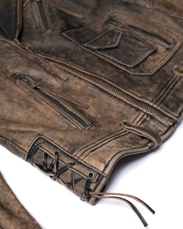 Vintage Brown Cowboy Leather Jacket - Image 15