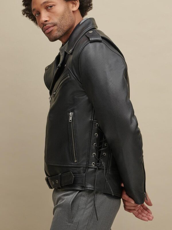 Finn Leather Rider Jacket with Thinsulate Lining - Image 4