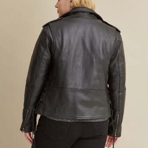 Cleo Plus Size Asymmetrical Performance Moto Rider Jacket