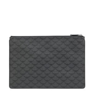 MCM X-LARGE HIMMEL ZIP POUCH IN LAURETOS GREY