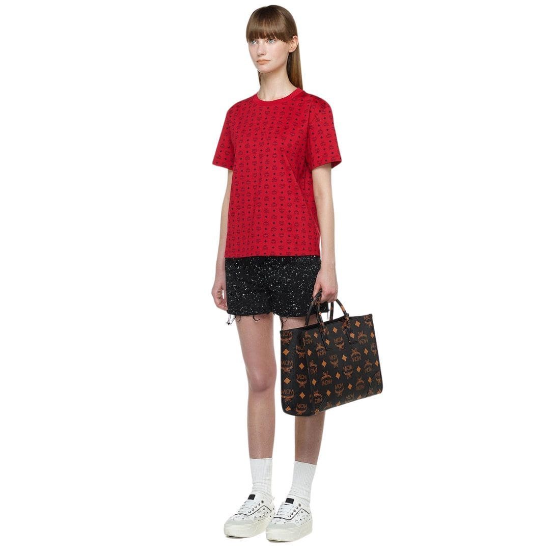 MCM LARGE MUNCHEN TOTE IN MAXI VISETOS BLACK - Image 6