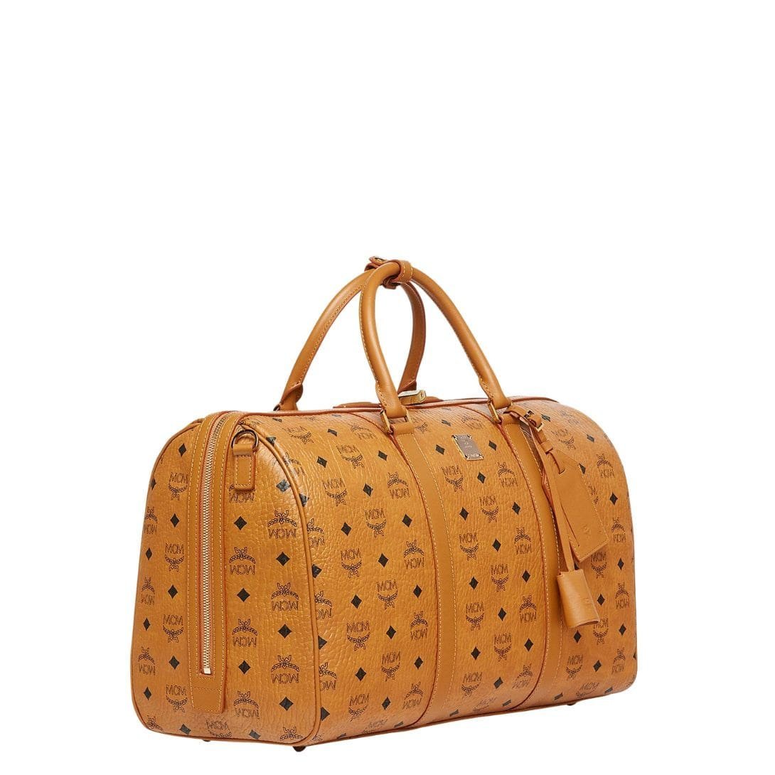 MCM OTTOMAR WEEKENDER BAG IN VISETOS COGNAC - Image 5