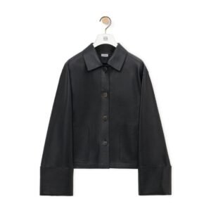 LOEWE JACKET WITH LAPELS IN LAMB NAPPA