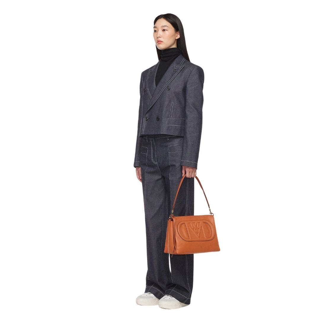 MCM MEDIUM MODE TRAVIA SHOULDER BAG IN SPANISH CALF LEATHER BROWN - Image 3