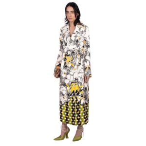 DRIES VAN NOTEN UNCONSTRUCTED COAT ECRU