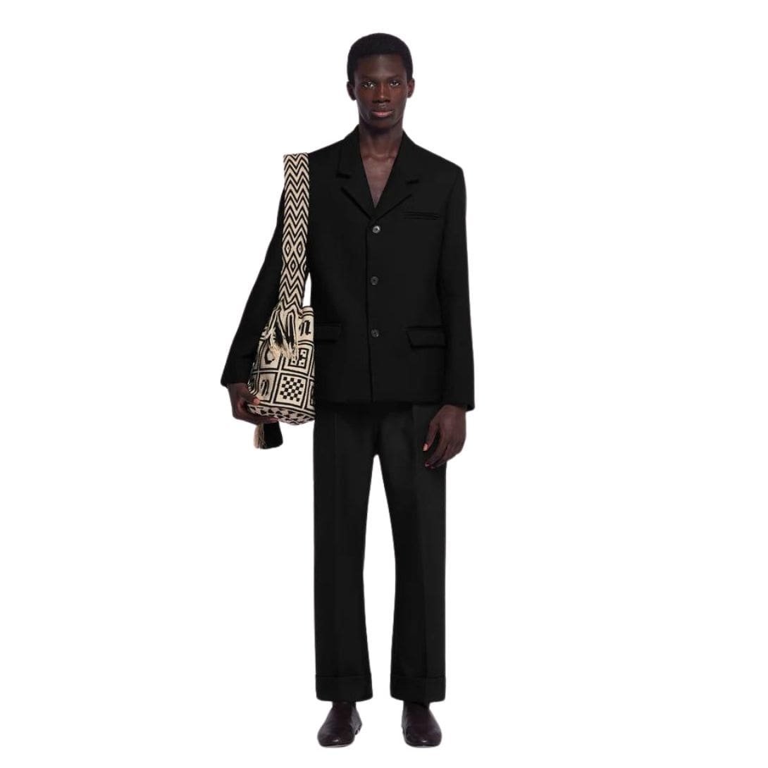 NANUSHKA ROX DOUBLE SUITING BLAZER BLACK - Image 2