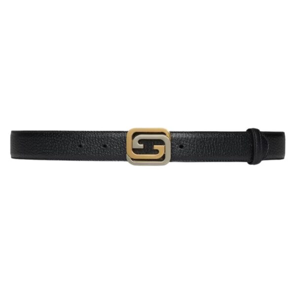 GUCCI REVERSIBLE BELT WITH SQUARED INTERLOCKING G