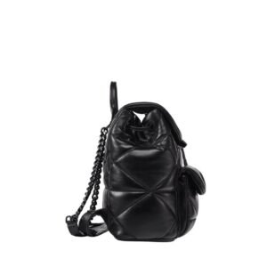 MCM MINI TRAVIA BACKPACK IN CLOUD QUILTED LAMB LEATHER BLACK