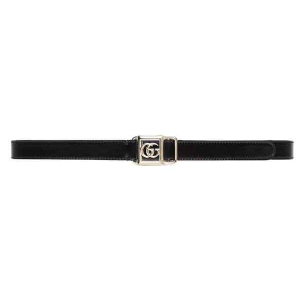 GUCCI THIN BELT WITH DOUBLE G BUCKLE