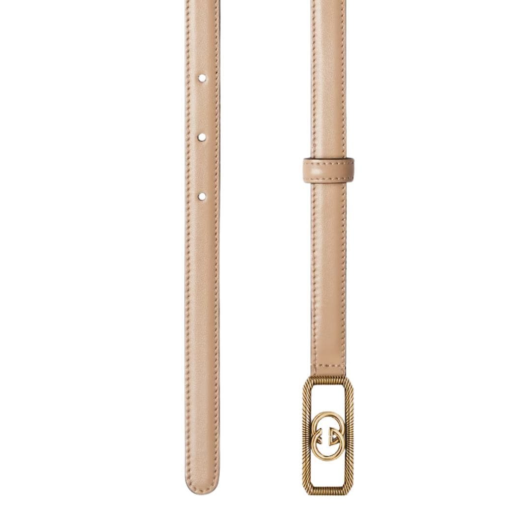 GUCCI THIN BELT WITH INTERLOCKING G BUCKLE - Image 3