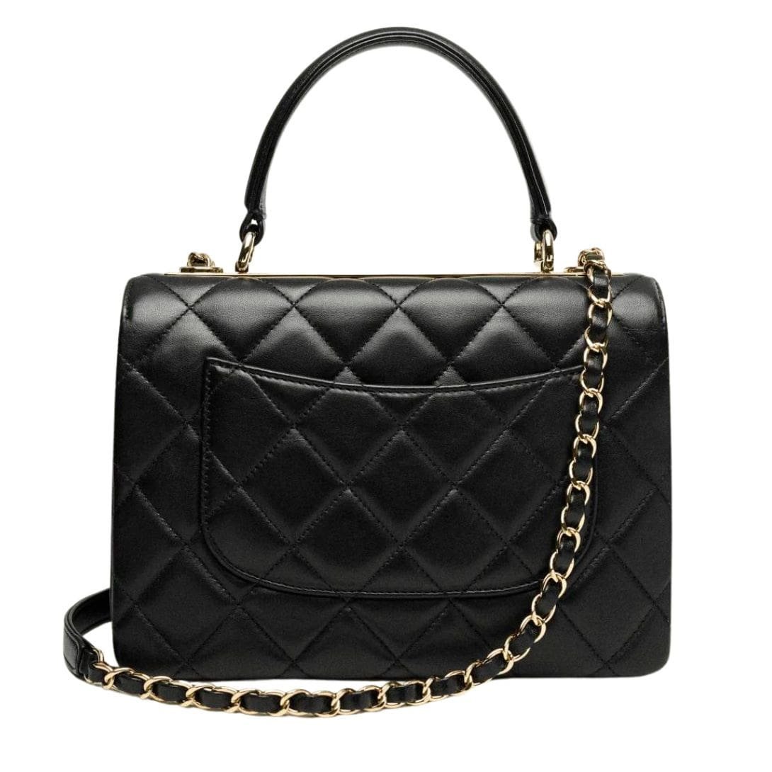 CHANEL FLAP BAG WITH TOP HANDLE - Image 3