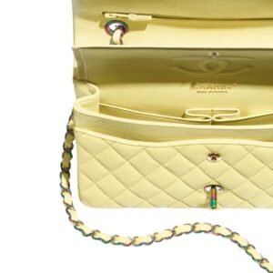 CHANEL CLASSIC 11.12 HANDBAG YELLOW