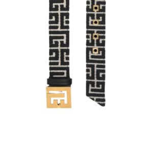 BALMAIN BICOLOR JACQUARD PB BELT