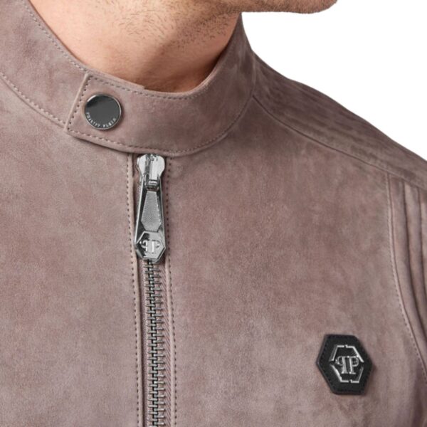 PHILIPP PLEIN SUEDE PADDED JACKET - Image 5