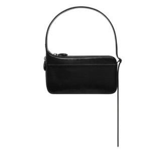 COURREGES ONE RACER NAPLACK LEATHER BAGUETTE