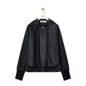 LOEWE HOODED JACKET IN NAPPA LAMBSKIN